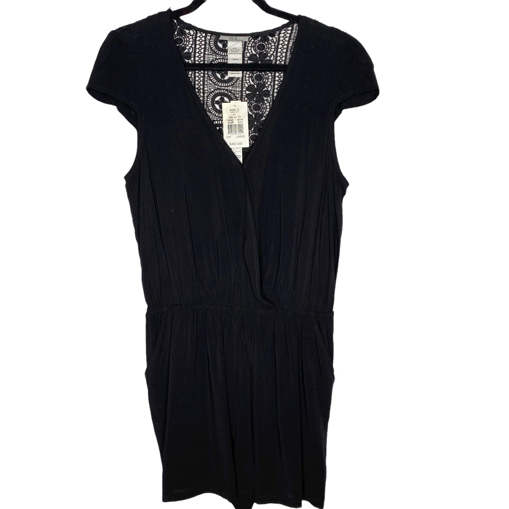 Joe B Black Romper -Large